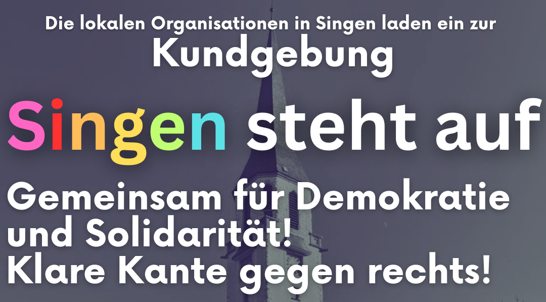 Kundgebung Singen - ACHTUNG, NEUER ORT