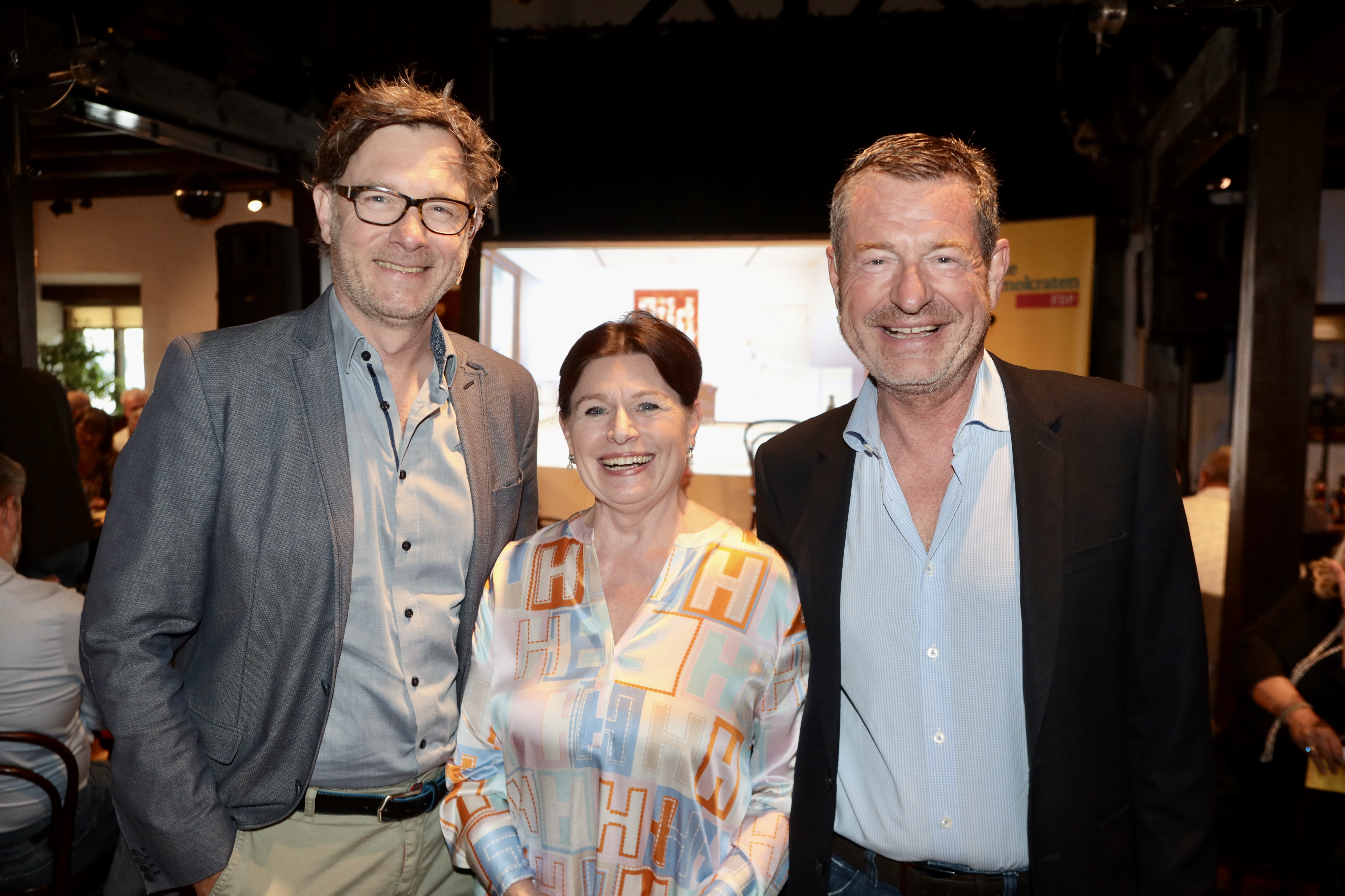 Stefan Lutz, Kirsten Brößke, Kai Diekmann; Bild Oliver Hanser